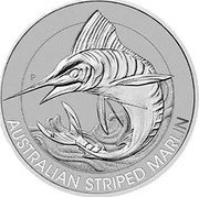 Australia 30 Dollars Australia Striped Marlin Coin 2020 P AUSTRALIAN STRIPED MARLIN P coin reverse Australia 30 Dollars Australia Striped Marlin Coin 2020 P AUSTRALIAN STRIPED MARLIN P coin reverse