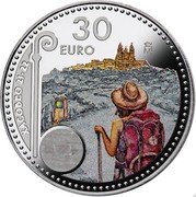 Spain 30 Euro Xacobeo 21-22 2021 ♔M 30 EURO M XACOBEO 21 22 coin reverse Spain 30 Euro Xacobeo 21-22 2021 ♔M 30 EURO M XACOBEO 21 22 coin reverse