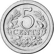 Netherlands 5 Cents Prince Floris ND(1980) X# 308 5 CENTS coin reverse Netherlands 5 Cents Prince Floris ND(1980) X# 308 5 CENTS coin reverse