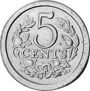 Netherlands 5 Cents Prins Willem Alexander ND(1980) X# 303 5 CENTS coin reverse Netherlands 5 Cents Prins Willem Alexander ND(1980) X# 303 5 CENTS coin reverse