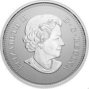 Canada 5 Dollars 100th Anniversary of the National Colors of Canada 2021 ELIZABETH II D G REGINA coin obverse