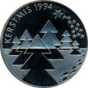Netherlands 5 ecu (Christmas) KERSTMIS 1994 coin reverse