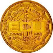 Netherlands 5 ecu Willem I. Frederik 1992 X# 48 DE NEDER - LANDEN 5 ECU 1992 coin obverse