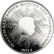 Netherlands 5 Euro (200th Aniv. Dutch National Bank -Orange) WILLEM-ALEXANDER KONING DER NEDERLANDEN 2014 coin obverse