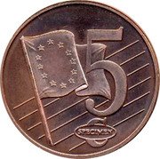 Cyprus 5 Euro Cent Euro Coinage 5 SPECIMEN C coin reverse