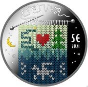 Lithuania 5 Euro Egle - The Queen of snakes Colored 2021 ʟM LIETUVA 5 € 2021 coin obverse Lithuania 5 Euro Egle - The Queen of snakes Colored 2021 ʟM LIETUVA 5 € 2021 coin obverse