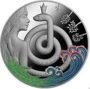 Lithuania 5 Euro Egle - The Queen of snakes Colored 2021 ʟM  coin reverse Lithuania 5 Euro Egle - The Queen of snakes Colored 2021 ʟM  coin reverse