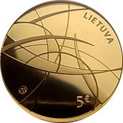 Lithuania 5 Euro Social Sciences 2021 Proof 5€ LIETUVA coin obverse Lithuania 5 Euro Social Sciences 2021 Proof 5€ LIETUVA coin obverse