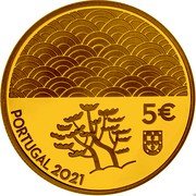 Portugal 5 Euro (The art of varnish (Portugal and Japan)) 5 € PORTUGAL 2021 coin obverse