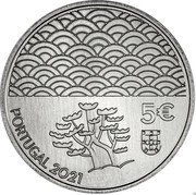 Portugal 5 Euro The art of varnish (Portugal and Japan) 2021 5 € PORTUGAL 2021 coin obverse