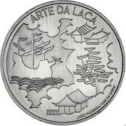 Portugal 5 Euro The art of varnish (Portugal and Japan) 2021 ARTE DA LACA JOÃO FAZENDA CASA DA MOEDA coin reverse