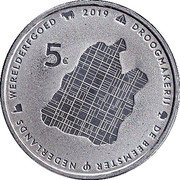 Netherlands 5 Euro Willem-Alexander Beemster 2019  Proof DROOGMAKERIJ DE BEEMSTER NEDERLANDS WERELDERFGOED 2019 5 € coin reverse Netherlands 5 Euro Willem-Alexander Beemster 2019  Proof DROOGMAKERIJ DE BEEMSTER NEDERLANDS WERELDERFGOED 2019 5 € coin reverse
