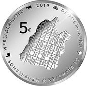Netherlands 5 Euro (Willem-Alexander Beemster - Uncirculated) DROOGMAKERIJ DE BEEMSTER NEDERLANDS WERELDERFGOED 2019 5 € coin reverse Netherlands 5 Euro (Willem-Alexander Beemster - Uncirculated) DROOGMAKERIJ DE BEEMSTER NEDERLANDS WERELDERFGOED 2019 5 € coin reverse
