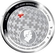 Netherlands 5 Euro - Willem-Alexander Red Cross 2017  Proof 5 EURO 150 JAAR NEDERLANDSE RODE KRUIS WILLEM-ALEXANDER KONING DER NEDERLANDEN 2017 coin reverse Netherlands 5 Euro - Willem-Alexander Red Cross 2017  Proof 5 EURO 150 JAAR NEDERLANDSE RODE KRUIS WILLEM-ALEXANDER KONING DER NEDERLANDEN 2017 coin reverse