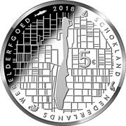 Netherlands 5 Euro Willem-Alexander Schokland 2018  Proof 2018 SCHOKLAND NEDERLANDS WERELDERFGOED 5 € coin reverse Netherlands 5 Euro Willem-Alexander Schokland 2018  Proof 2018 SCHOKLAND NEDERLANDS WERELDERFGOED 5 € coin reverse