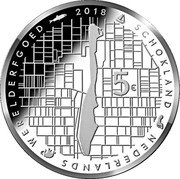 Netherlands 5 Euro (Willem-Alexander Schokland) 2018 SCHOKLAND NEDERLANDS WERELDERFGOED 5 € coin reverse Netherlands 5 Euro (Willem-Alexander Schokland) 2018 SCHOKLAND NEDERLANDS WERELDERFGOED 5 € coin reverse