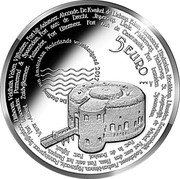 Netherlands 5 Euro Willem-Alexander Stelling van Amsterdam 2017  FORT BIJ AALSMEER ABCOUDE DE KWAKEL DE LIEBRUG EDAM HEEMSTEDE HINDERDAM... DE STELLING VAN AMSTERDAM NEDERLANDS WERELDERFGOED 2017 5 EURO coin reverse