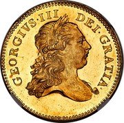 UK 5 Guineas (George III Pattern) KM# Pn52 GEORGIVS III DEI GRA coin obverse UK 5 Guineas (George III Pattern) KM# Pn52 GEORGIVS III DEI GRA coin obverse