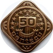 Netherlands 50 Centecu Land of Flowers 1992 In Sets only X# 56 1992 50 CENTECU coin reverse