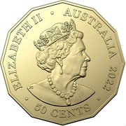 Australia 50 Cents (50th anni. of the Tamworth Country Music Festival) ELIZABETH II AUSTRALIA 2022 50 CENTS JC coin obverse Australia 50 Cents (50th anni. of the Tamworth Country Music Festival) ELIZABETH II AUSTRALIA 2022 50 CENTS JC coin obverse
