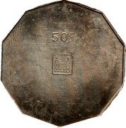 Malta 50 Cents Planchet Trial ND (1972)  50 C coin obverse Malta 50 Cents Planchet Trial ND (1972)  50 C coin obverse