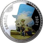 Spain 50 Euro 275th anniversary of the birth of Francisco de Goya 2021 M ESPAÑA 2021 LA VENDIMIA coin obverse