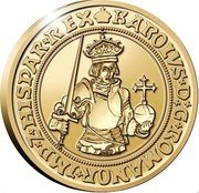 Belgium 50 Euro (500th anniversary of the issue of coins during the reign of Charles V) KAROLUS D: G ROMANOR IMP Z HISPAR REX coin obverse Belgium 50 Euro (500th anniversary of the issue of coins during the reign of Charles V) KAROLUS D: G ROMANOR IMP Z HISPAR REX coin obverse
