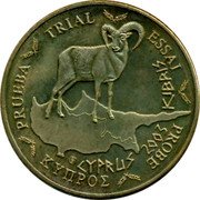 Cyprus 50 Euro Cent Euro Coinage PRUEBA TRIAL ESSAI PROBE CYPRUS 2003 KIBRIS KΥΠΡΟΣ coin obverse