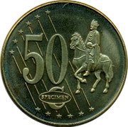Estonia 50 Euro Cent Euro Coinage 50 SPECIMEN coin reverse Estonia 50 Euro Cent Euro Coinage 50 SPECIMEN coin reverse