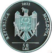 Moldova 50 Lei (150 years since the birth of Nicolae Iorga) REPUBLICA MOLDOVA 2021 50 LEI coin obverse Moldova 50 Lei (150 years since the birth of Nicolae Iorga) REPUBLICA MOLDOVA 2021 50 LEI coin obverse