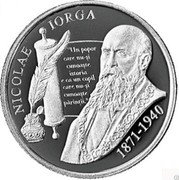 Moldova 50 Lei (150 years since the birth of Nicolae Iorga) NICOLAE IORGA 1871-1940 coin reverse Moldova 50 Lei (150 years since the birth of Nicolae Iorga) NICOLAE IORGA 1871-1940 coin reverse