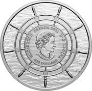 Canada 500 Dollars Bluenose 2021 ELIZABETH II CANADA 2021 D G REGINA 500 DOLLARS coin obverse Canada 500 Dollars Bluenose 2021 ELIZABETH II CANADA 2021 D G REGINA 500 DOLLARS coin obverse