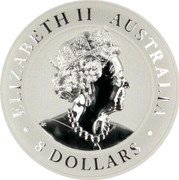 Australia 8 Dollars Wedge Tail Eagle 2021 ELIZABETH II AUSTRALIA 8 DOLLARS coin obverse