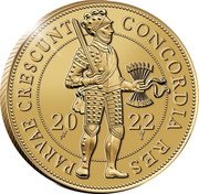 Netherlands Double Ducat Willem-Alexander 2022 CONCORDIA RES PARVAE CRESCUNT 20 18 coin obverse Netherlands Double Ducat Willem-Alexander 2022 CONCORDIA RES PARVAE CRESCUNT 20 18 coin obverse