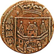 Netherlands 1/2 Duit 1621  Decimal Coinage coin obverse Netherlands 1/2 Duit 1621  Decimal Coinage coin obverse