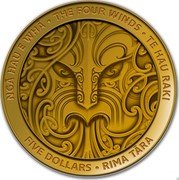 New Zealand Five Dollars Nga Hau e Wha - The Four Winds - Te Hau Raki 2020 NGĀ HAU E WHA THE FOUR WINDS TE HAU RĀWHITI NEW ZEALAND AOTEAROA FIVE DOLLARS RIMA TĀRA coin reverse New Zealand Five Dollars Nga Hau e Wha - The Four Winds - Te Hau Raki 2020 NGĀ HAU E WHA THE FOUR WINDS TE HAU RĀWHITI NEW ZEALAND AOTEAROA FIVE DOLLARS RIMA TĀRA coin reverse