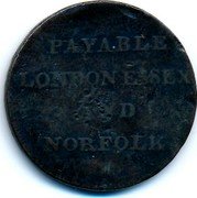 UK Halfpenny ND Pre-Decimal Commonwealth coinage PAYABLE LONDON ESSEX AND NORFOLK coin reverse UK Halfpenny ND Pre-Decimal Commonwealth coinage PAYABLE LONDON ESSEX AND NORFOLK coin reverse
