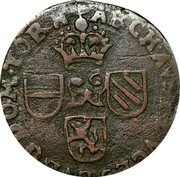 Netherlands Liard Albert et Isabelle Tournai 1610  ARCH AVST DVCES BVRG DOM TOR coin reverse