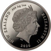 New Zealand One Dollar WWII 75 Years Peace 2020 IRB 2020 ELIZABETH II NEW ZEALAND .999 AG 1OZ coin obverse New Zealand One Dollar WWII 75 Years Peace 2020 IRB 2020 ELIZABETH II NEW ZEALAND .999 AG 1OZ coin obverse