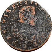 Netherlands Oord (Felipe IV) 1636 PHIL IIII D G REX HISP coin obverse Netherlands Oord (Felipe IV) 1636 PHIL IIII D G REX HISP coin obverse