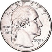 USA Quarter Dollar Nina Otero-Warren 2022 LIBERTY IN GOD WE TRUST 2022 P coin obverse USA Quarter Dollar Nina Otero-Warren 2022 LIBERTY IN GOD WE TRUST 2022 P coin obverse