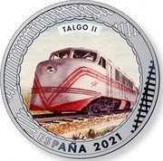 Spain 1 1/2 Euro Talgo II 2021 M TALGO II ESPAÑA 2021 coin obverse Spain 1 1/2 Euro Talgo II 2021 M TALGO II ESPAÑA 2021 coin obverse