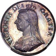 UK 1/2 Crown (Victoria - Pattern) VICTORIA DEI GRATIA coin obverse