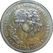 UK 1/2 Penny Middlesex - Skidmore's Louis XVI & M. Antoinette 1795  LOUIS. XVI ET. M. ANTOINETTE. ROI ET REINE DE FRANCE 17 95 coin reverse UK 1/2 Penny Middlesex - Skidmore's Louis XVI & M. Antoinette 1795  LOUIS. XVI ET. M. ANTOINETTE. ROI ET REINE DE FRANCE 17 95 coin reverse