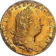 UK 1/3 Guinea (George III Pattern) KM# Pn54 GEORGIVS III DEI GRATIA coin obverse UK 1/3 Guinea (George III Pattern) KM# Pn54 GEORGIVS III DEI GRATIA coin obverse