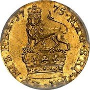 UK 1/3 Guinea (George III Pattern) KM# Pn54 MAG BRI FR ET HIB REX 17 75 coin reverse UK 1/3 Guinea (George III Pattern) KM# Pn54 MAG BRI FR ET HIB REX 17 75 coin reverse