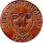 UK 1/4 Penny Social Series Pro Bono Publico 1796  PRO BONO PUBLICO 1796 coin reverse