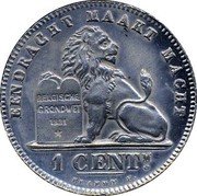 Belgium 1 Centime Leopold II Dutch & French text Pattern 1882  EENDRACHT MAAKT MACHT 1 CENTM. BELGISCHE GRONDWET 1831 BRAEMT F. coin reverse Belgium 1 Centime Leopold II Dutch & French text Pattern 1882  EENDRACHT MAAKT MACHT 1 CENTM. BELGISCHE GRONDWET 1831 BRAEMT F. coin reverse