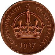 Australia 1 Crown (Edward VIII) COMMONWEALTH OF AUSTRALIA 1937 coin reverse Australia 1 Crown (Edward VIII) COMMONWEALTH OF AUSTRALIA 1937 coin reverse