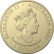 Australia 1 Dollar 200 Years of the Royal Agricultural Society & Shows 2022  BU in Coincard ELIZABETH II AUSTRALIA 2022 1 DOLLAR coin obverse Australia 1 Dollar 200 Years of the Royal Agricultural Society & Shows 2022  BU in Coincard ELIZABETH II AUSTRALIA 2022 1 DOLLAR coin obverse